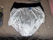 Lot Of 2 Vanity Fair Brief Nylon Panties Size 11 / 4XL NEW