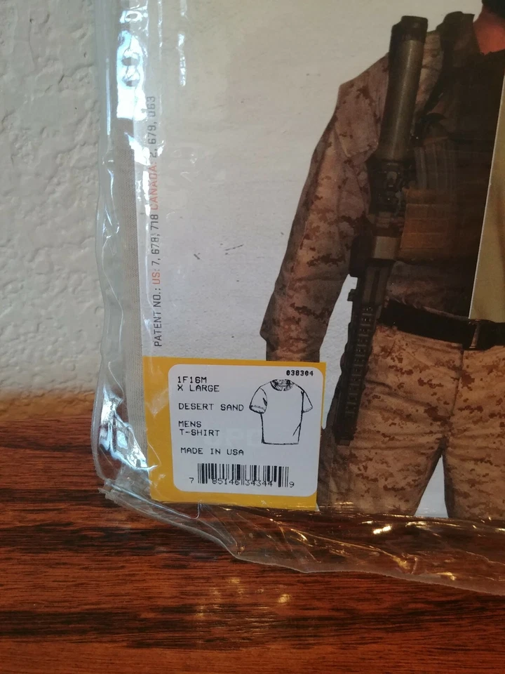 XGO Flame Retardant Pha 1 Desert Sand Men's Lightweight FR Rayon T- Shirt XLarge - Image 2 of 4