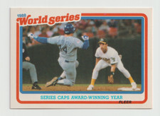 1989 Fleer World Series Baseball #10 Walt Weiss - Oakland Athletics