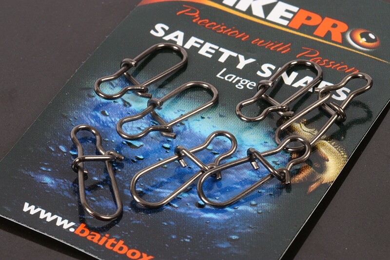 PikePro Safety Snaps X15 - Predator Fishing Terminal Tackle - Free Delivery