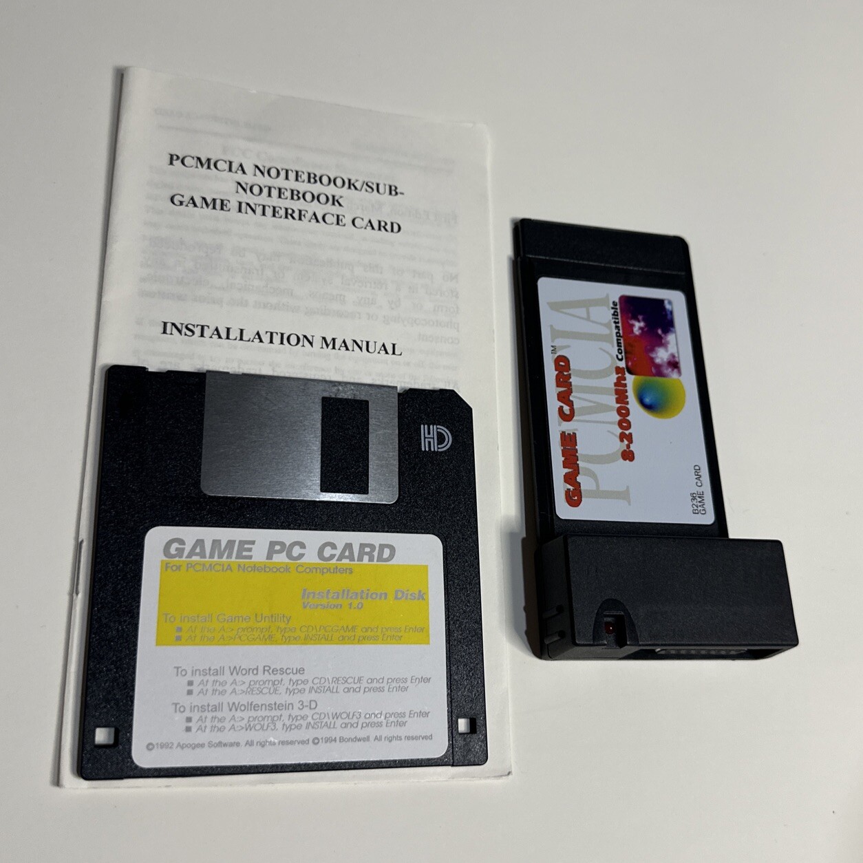 Quickshot PCMCIA Game Port / Gameport for retro gaming laptops eBay