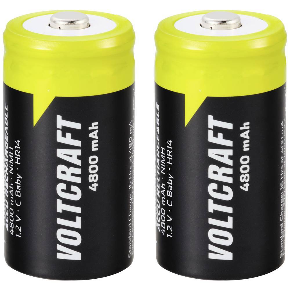 VOLTCRAFT Endurance Batteria ricaricabile 1/2 Torcia (C) NiMH 4800 mAh 1.2 V 2