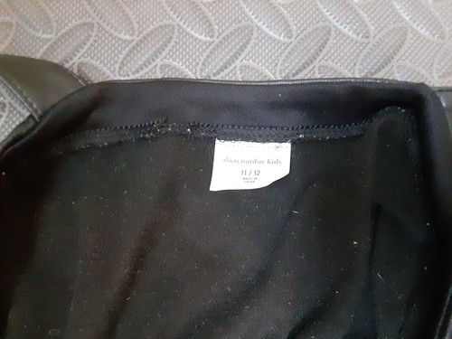 Abercombie Kids Leather Overalls Sz 11/12 #S163 - Picture 3 of 4