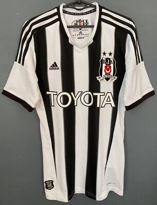 MEN'S ADIDAS JK BESIKTAS 2013/2014 SOCCER FOOTBALL SHIRT JERSEY