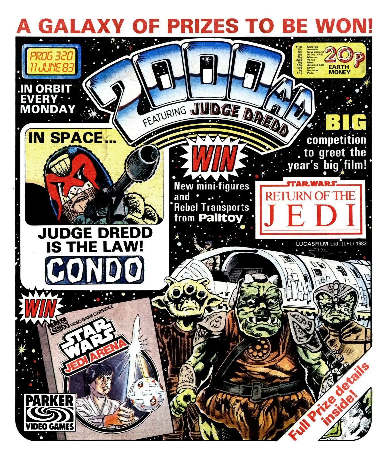 2000AD Prog 311-320 1st Dr & Qunich Alan Moore Judge Dredd All 10 Comic Issues