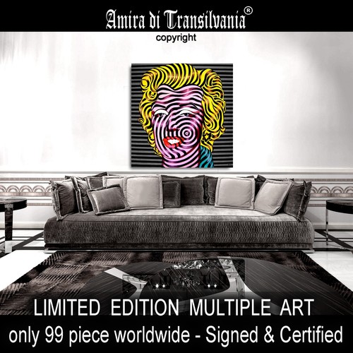 Contemporary Art Painting Marilyn Monroe Woman Portrait Famouse Pop Artist AMIRA - Picture 7 of 24