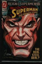 Jon Bogdanove Louise Simonson DC Man of Steel 25 1993 SIGNED 3560 093021WEEM