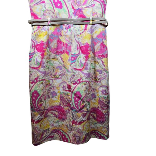 Escada Dress Womens Small Sheath Paisley Dress Neiman Marcus Luxury Designer 36 - Picture 9 of 14