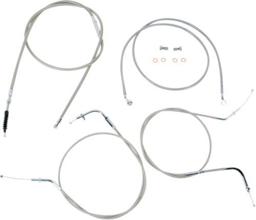 BA-8074KT-18 CABLE KIT 18' STAINLESS STEEL KAWASAKI VN 900 VULCAN CLASSIC 2010 - Photo 1/1