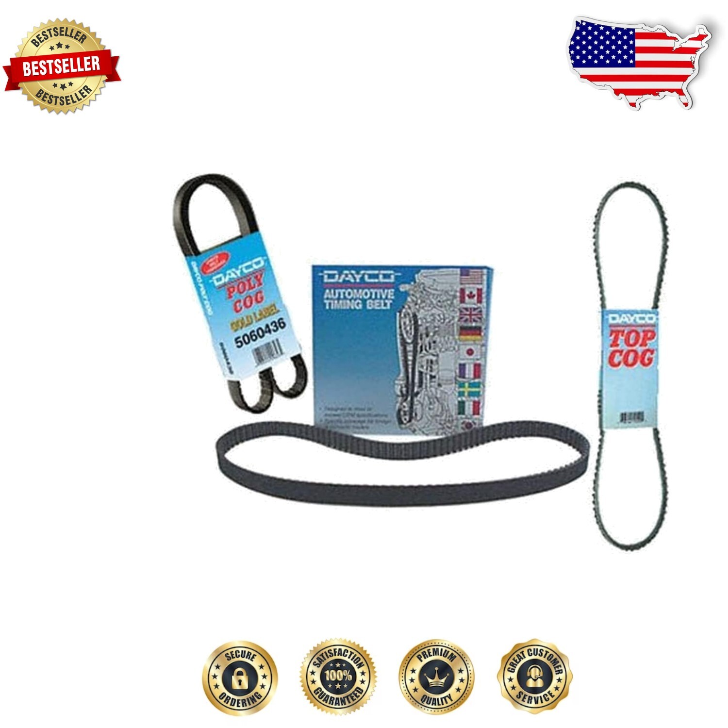 High-Performance 7-Rib Serpentine Belt Lightweight & Grooved Design