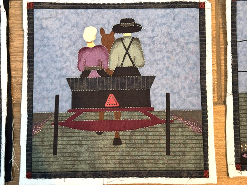 Amish Days Unfinished Lap Quilt Squares ~ Almost Amish Fabric by RJR Fashion - Picture 3 of 8