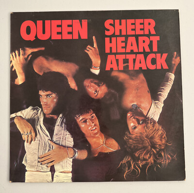 QUEEN Sheer Heart Attack LP Gloss Sleeve with Inner 33rpm 12'' UK 1974 EX/VG+