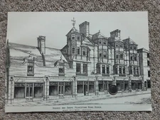Antique Print Dover House And Shops Folkestone Road Kent Architecture 1883 