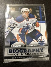 2015-16 Upper Deck Biography of a Season #BIOCM-6 Connor McDavid Rookie RC