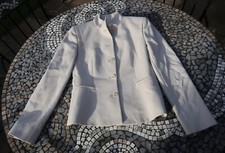 Giorgio Armani Cropped Beige Jacket 100% Wool 40 Blazer