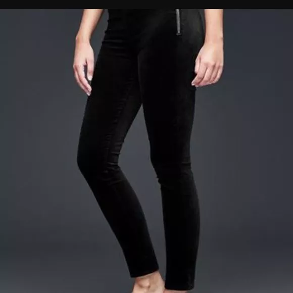 New Gap Side Zip Leggings-Black Velvet Size 26 Second item ship