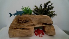 driftwood aquarium fish  reptiles 7x13" swim through tunnel log decor