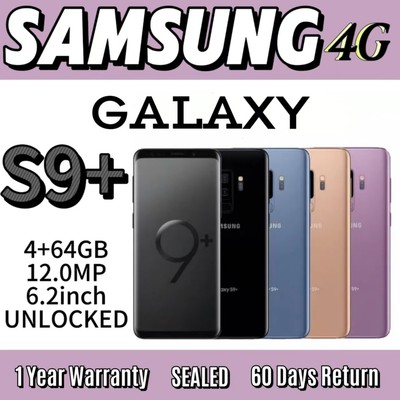 NEW Samsung Galaxy S9+ PLUS 64GB+4 SM-G960U Unlocked All Carriers & All Colors