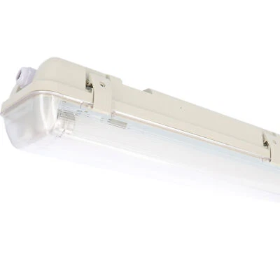 PROVENTA Feuchtraumleuchte HF-Bewegungsmelder LED-Röhren 120 cm 2x 14W neutralweiß IP65