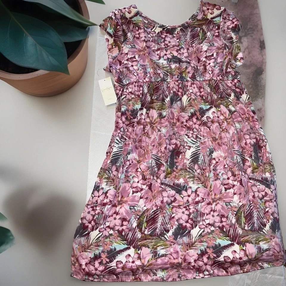 Vestido Jessica Simpson XL para niñas - Island Floral, colorido, nuevo Foto 3 de 4
