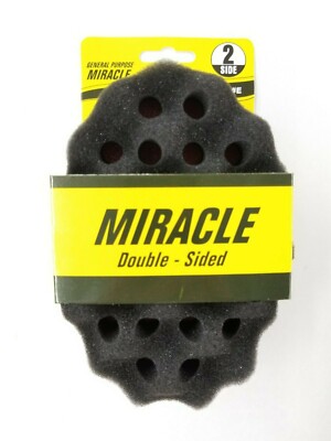 Miracle Double-Sided Sponge Brush For Dreads Afro Twist Coil Curl Wave #E
