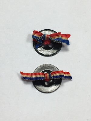 Militaire Lot de 2 Noeuds Boutonnière de Rappel France (106-5/P16/A0-52)