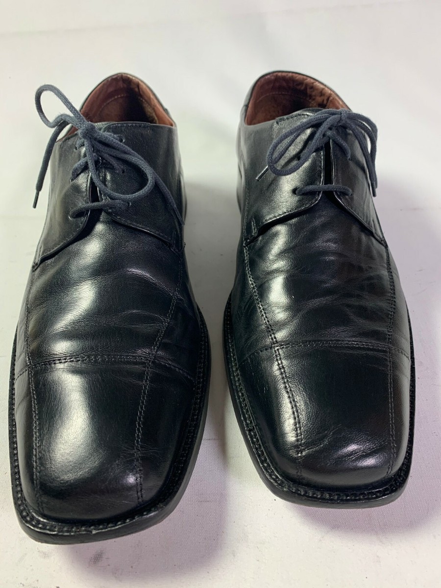 Johnston & Murphy Shoe Sz 10M Dobson Cap Toe Black Oxford  display picture 3