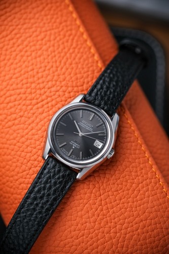 Seiko KS Hi-Beat Automatic Ref. 5625-7040 Vintage, graues Zifferblatt, Monoblockgehäuse