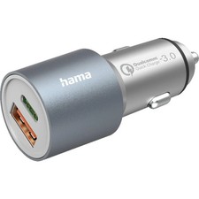 Hama 1x USB-C Kfz-Schnellladeger�t Silber (Universal)