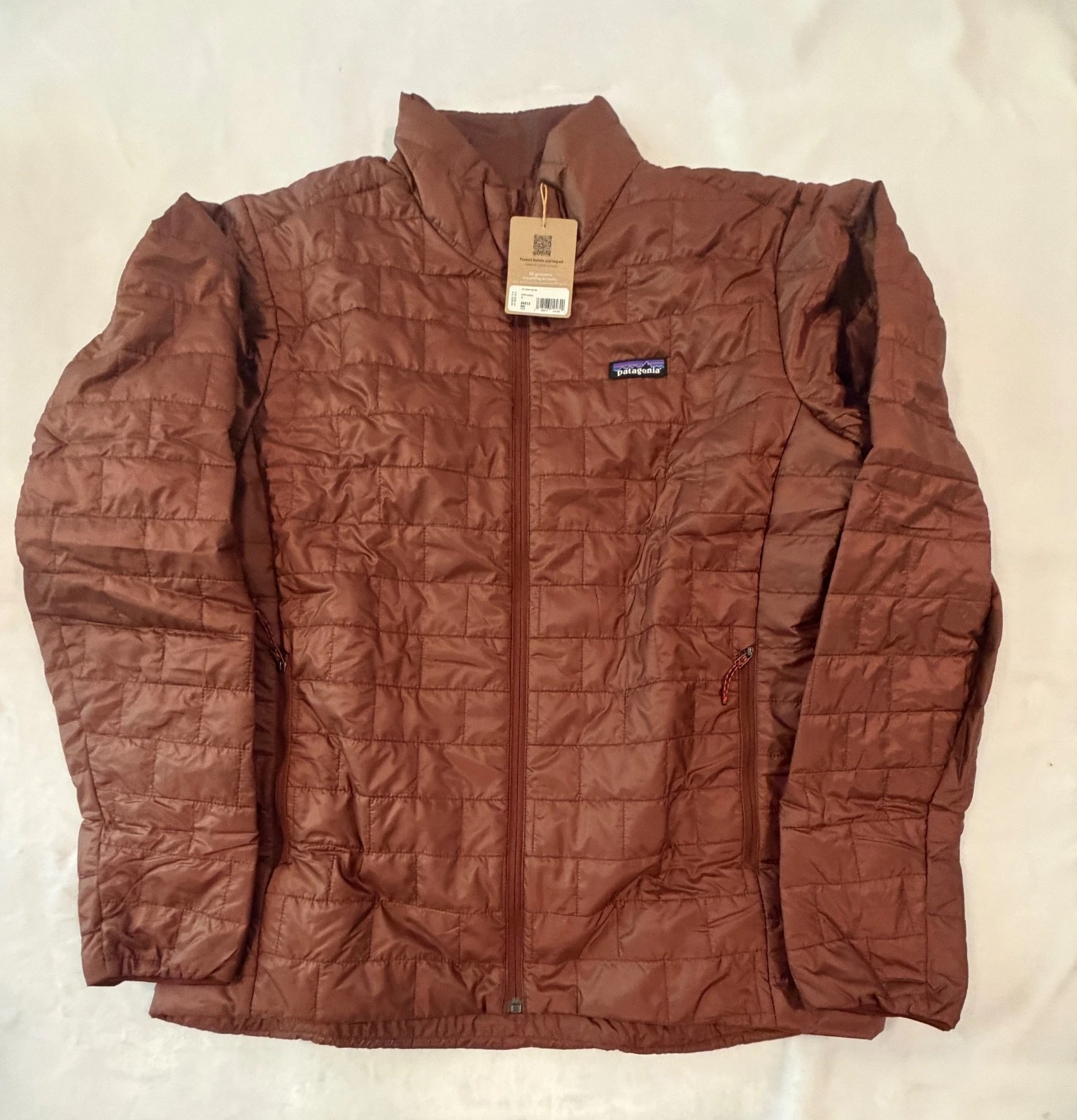 Patagonia Nano Puff Jacket Dried Vanilla Men's Size XL Brown