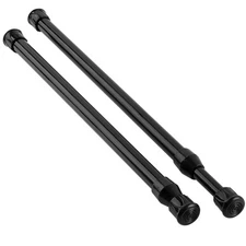 2 Pack Small Spring Tension Curtain Rod 12 to 20 Inch, Thin Tension Rod No Drill