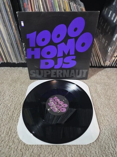 1000 Homo Djs Supernaut 12' Vinyl Single 1990 1st Press Black Sabbath VG/VG+