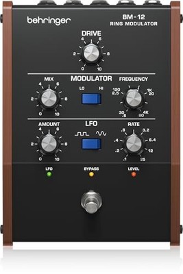 Behringer BM-12 Ring Modulator: Ringmodulator Pedal im Vintage-Stil mit