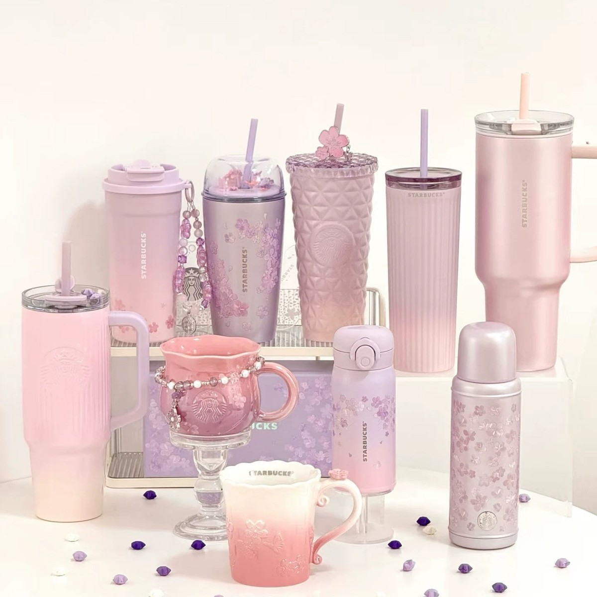Starbucks China Sakura Cherry Blossom 2026 part 2 tumbler bottle