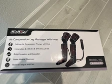 Cincom CM-080A-BU 3 Modes Full Leg Air Massager with Heat and Compression