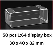 50 pcs Premium Quality Display PVC Plastic box protector for Hot Wheels 1:64