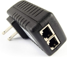 Gigabit 48V 30watt PoE Injector Adapter Power Over Ethernet 802.3at af 1000Mbps
