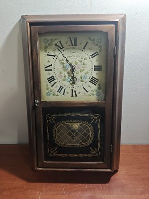 Vintage 1974 Pendulum Clock Copy New England Company Farmington, Conn. USA