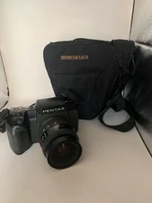 Pentax SF10 35mm SLR Film Camera 28-80 Macro Lens W Strap, Not Tested