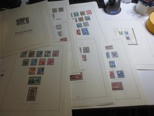 postfrische komplette Sammlung franz&ouml;sische Zone mit allen 3 L&auml;ndern
