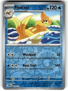 Pokemon SV10: Destined Rivals Floatzel  058/182 Reverse Foil