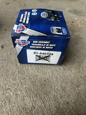 2014  - 2018 MAXDA 3  WHEEL BEARING and Hub Assembly CARQUEST 91-540749
