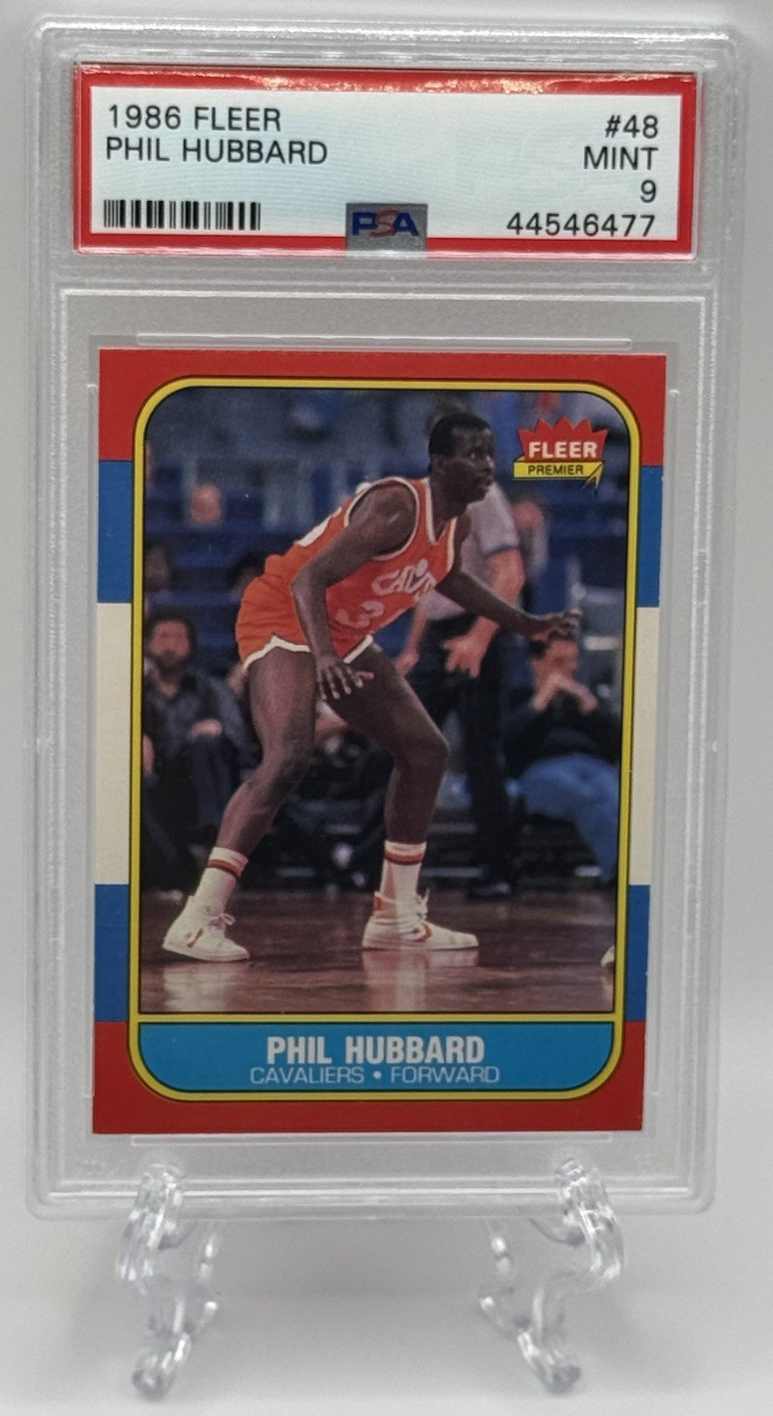 Phil Hubbard 1986-87 Fleer #48 PSA Mint 9! Cleveland Cavaliers