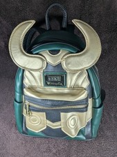 Marvel Loki Loungefly Mini Backpack Green Gold Cosplay Bag Avengers Disney