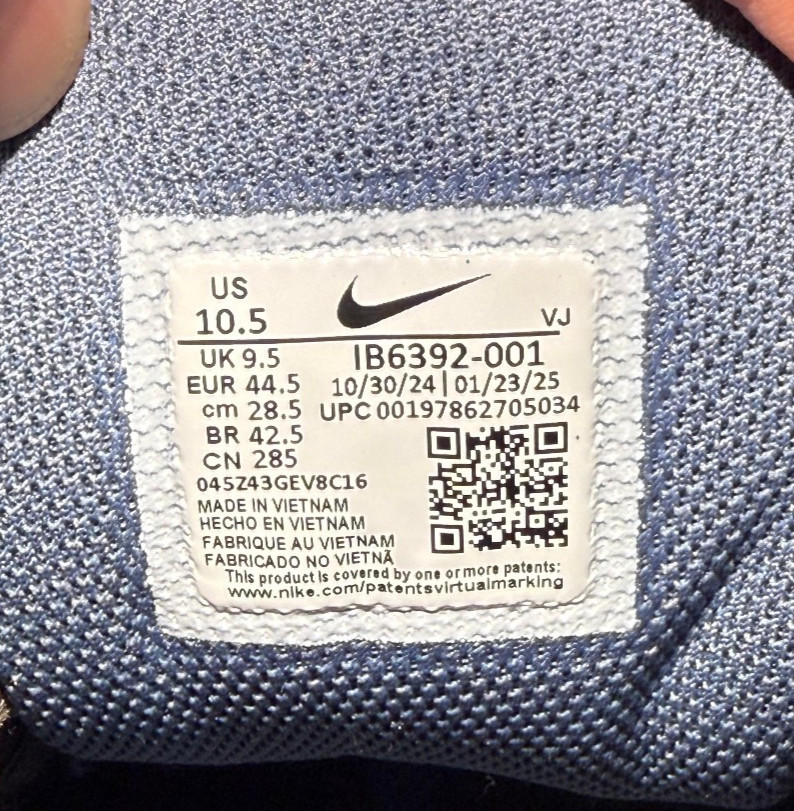 NIKE AIR MAX 90 OG DIFFUSED BLUE SMOKE GREY BLACK LASER INFRARED IB6392-001 10.5 — product photo 12 of 12