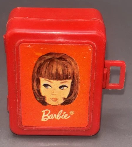 New ListingVintage Barbie Mattel Tutti Let's Play Barbie #3608 Mini Red Doll Case Japan