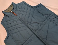 Woolrich Teal Quilted Vest Women's Size Large Full Zip