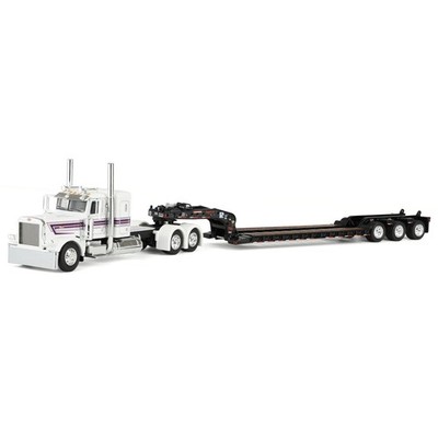 DCP 1/64 Peterbilt 389 Flat Top Fontaine Magnitude Lowboy Trailer 60-2191