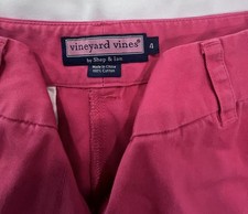 Vineyard Vines Chino Shorts Pink 100 Cotton Women's Size 4 Regular Fit