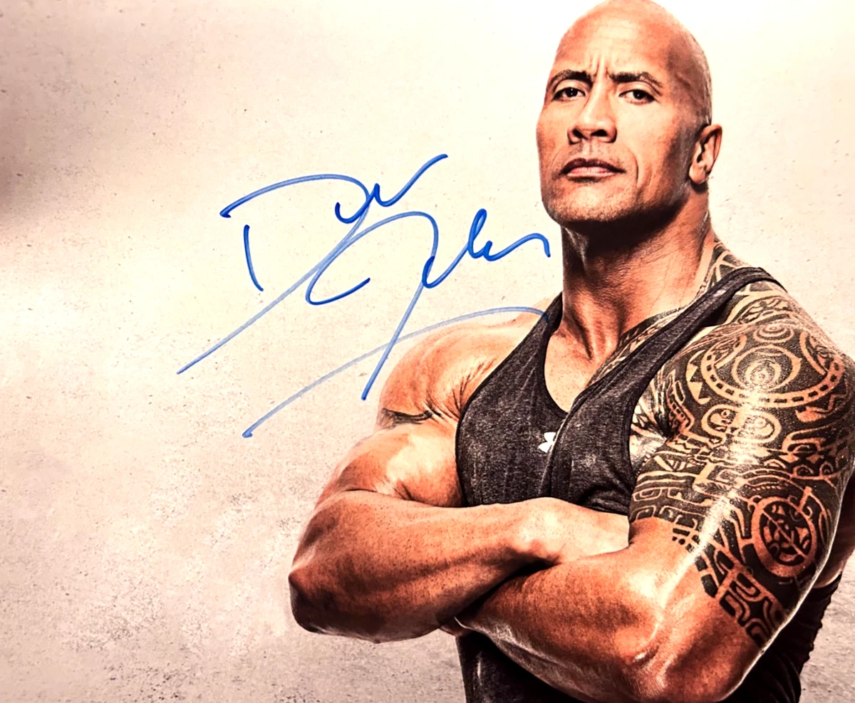 Dwayne Johnson WWE Wrestling Original Autographed Items for sale